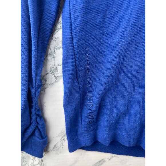 Calvin Klein Performance Womens 3X Blue Zip-Up Hoodie - Picture 8 of 9